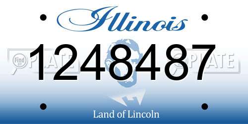 1248487 Illinois License Plate