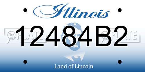 12484B2 Illinois License Plate