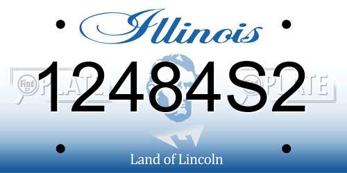 12484S2 Illinois License Plate
