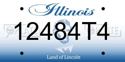 12484T4 Illinois License Plate