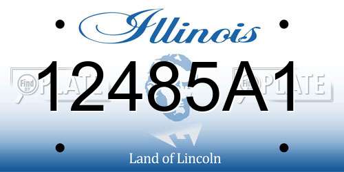 12485A1 Illinois License Plate