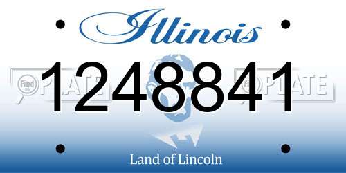 1248841 Illinois License Plate