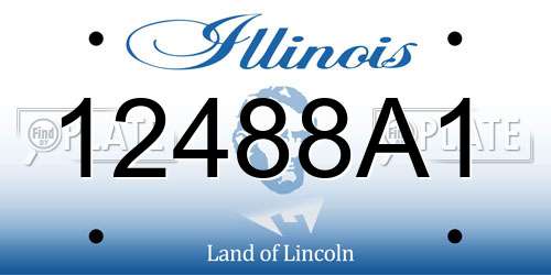 12488A1 Illinois License Plate