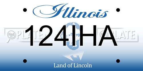 124IHA Illinois License Plate
