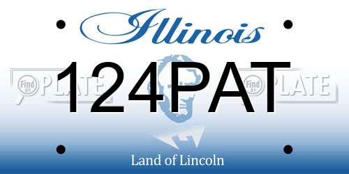 124PAT Illinois License Plate