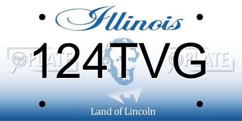 124TVG Illinois License Plate