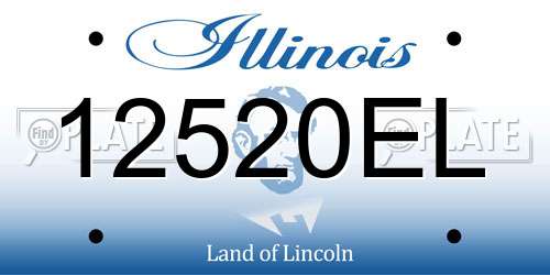 12520EL Illinois License Plate