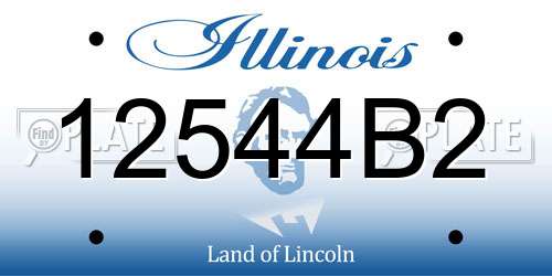12544B2 Illinois License Plate
