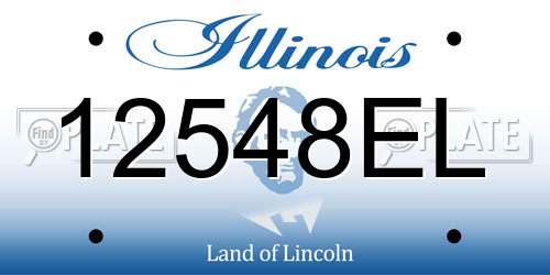12548EL Illinois License Plate