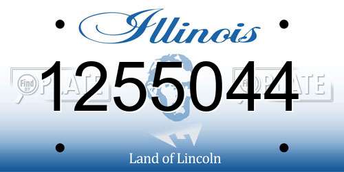 1255044 Illinois License Plate