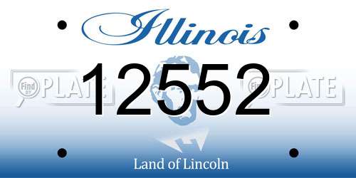 12552 Illinois License Plate
