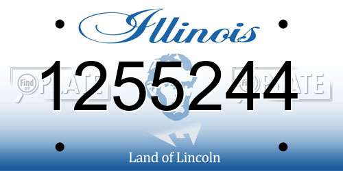 1255244 Illinois License Plate