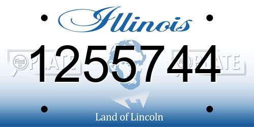 1255744 Illinois License Plate