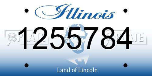 1255784 Illinois License Plate