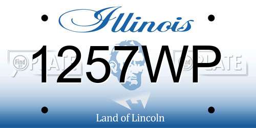 1257WP Illinois License Plate