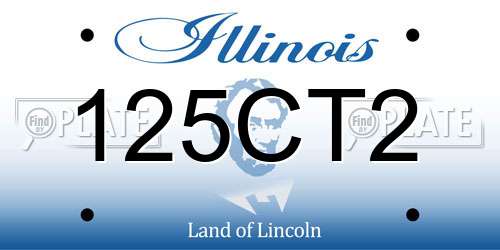 125CT2 Illinois License Plate