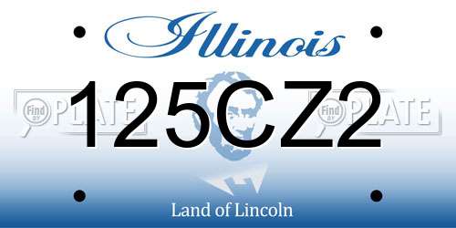 125CZ2 Illinois License Plate