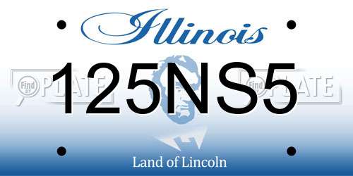125NS5 Illinois License Plate