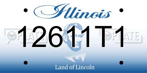 12611T1 Illinois License Plate