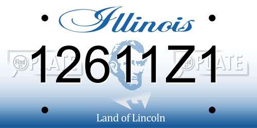 12611Z1 Illinois License Plate