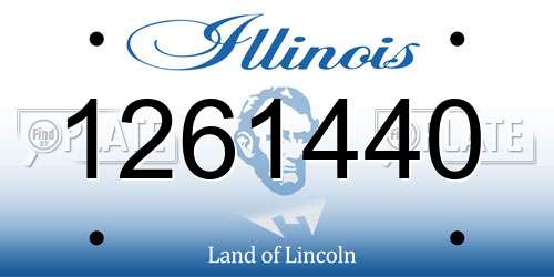 1261440 Illinois License Plate