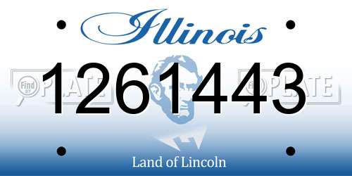 1261443 Illinois License Plate