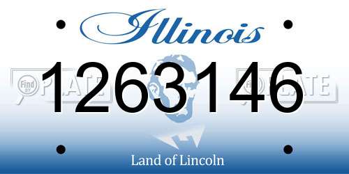 1263146 Illinois License Plate