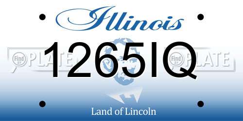 1265IQ Illinois License Plate