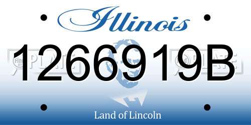 1266919B Illinois License Plate