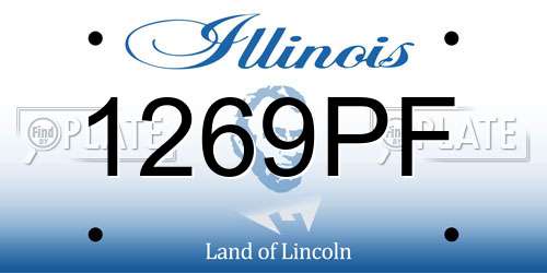1269PF Illinois License Plate