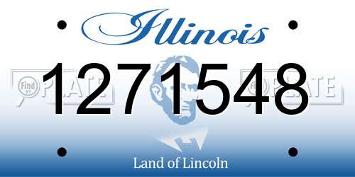 1271548 Illinois License Plate