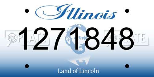 1271848 Illinois License Plate