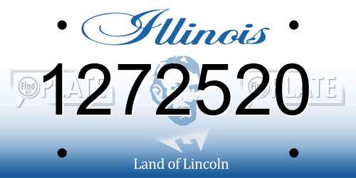 1272520 Illinois License Plate