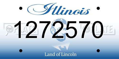 1272570 Illinois License Plate