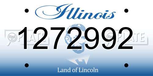 1272992 Illinois License Plate