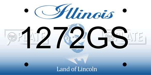 1272GS Illinois License Plate