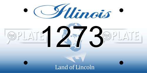 1273 Illinois License Plate