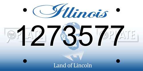 1273577 Illinois License Plate