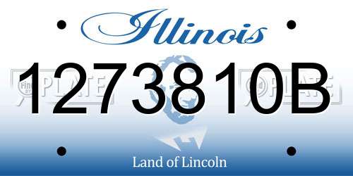 1273810B Illinois License Plate