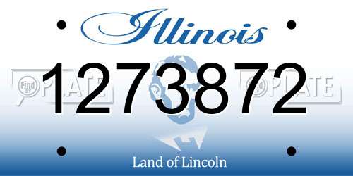 1273872 Illinois License Plate