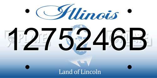 1275246B Illinois License Plate