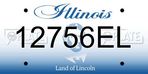 12756EL Illinois License Plate