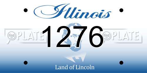 1276 Illinois License Plate