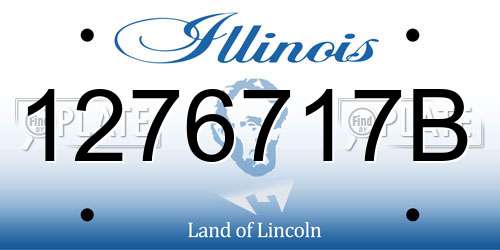 1276717B Illinois License Plate
