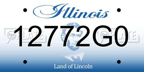 12772G0 Illinois License Plate