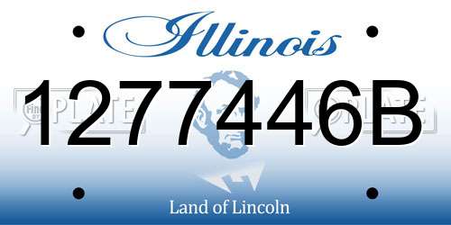 1277446B Illinois License Plate