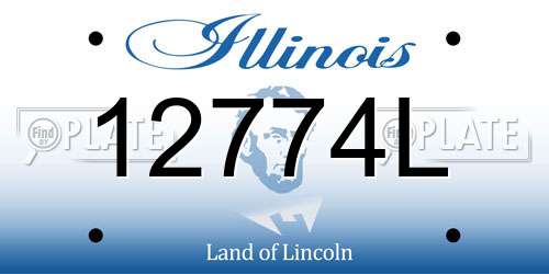 12774L Illinois License Plate