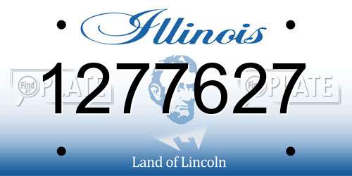 1277627 Illinois License Plate