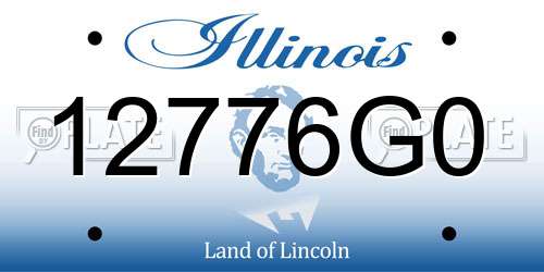 12776G0 Illinois License Plate