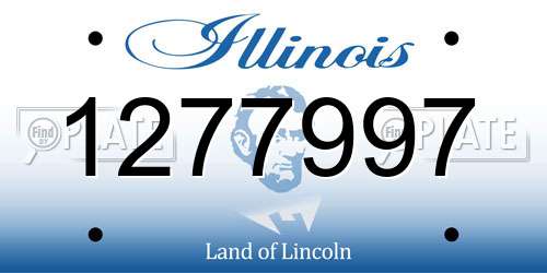 1277997 Illinois License Plate